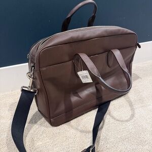 Coach Hamilton Commuter Briefcase F22528 – Sport Calf Leather – Mahogany/Black